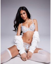 Boux Avenue - Gisella Embroidered Balconette Bra - Lyst