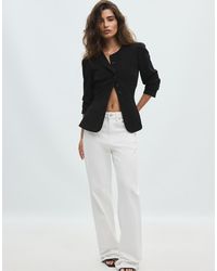 Stradivarius - Peplum Blazer - Lyst