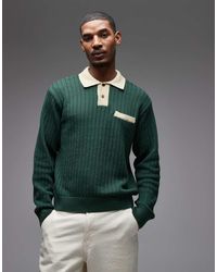 Obey - Jasper Knitted Polo Jumper - Lyst