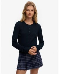 Superdry - – leichte basic-strickjacke - Lyst