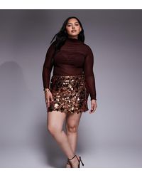 Renee Studio - Disc Sequin Mini Skirt - Lyst