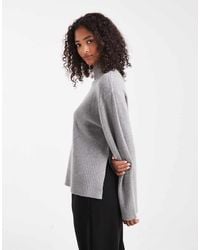 Brave Soul - High Neck Jumper With Wide Sleeves - Lyst