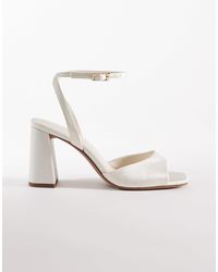 ASOS - Honour Barely There Block Mid Heel Sandals - Lyst