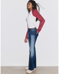 Stradivarius - Low-rise Bell Bottom Jeans - Lyst