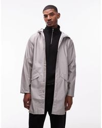 Rains - 12020 Long Waterproof Hooded Jacket - Lyst