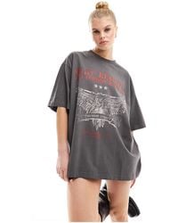 ASOS - Boyfriend Fit T-shirt With Red Rock Graphic - Lyst