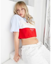 Tommy Hilfiger - Oversized Cropped T-shirt Met Logo - Lyst