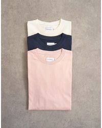 TOPMAN - 3 Pack Classic Fit T-shirts - Lyst