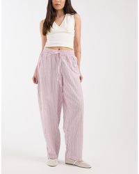 JJXX - Barrel Seersucker Stripe Trousers - Lyst