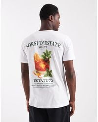 Brave Soul - Short Sleeve Cocktail Graphic T-Shirt - Lyst