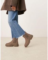 Timberland - – greyfield – chelsea boots aus braunem nubukleder - Lyst