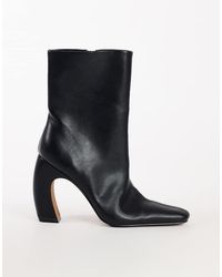 TOPSHOP - Karter Curved Heel Ankle Boot - Lyst