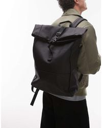 Mango - Roll Top Backpack - Lyst