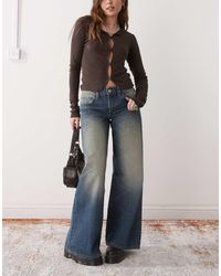 Cheap Monday - Poser Mid Rise Wide Leg Skater Jeans - Lyst