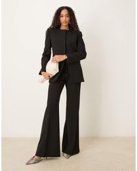 Mango - Capsule Tailored Pleat Front Kick Flare Trouser Co-ord - Lyst