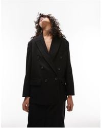 TOPSHOP - Double Breasted Blazer - Lyst
