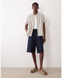 ASOS - Tailored Pleated Oversized Bermuda Shorts - Lyst