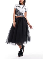 Monki - Full Midi Skirt With Wrap Detail - Lyst