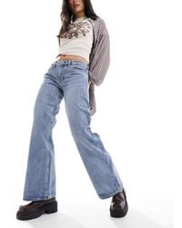 Monki - Imoo Low Waisted Wide Fit Jeans - Lyst