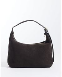 ARKET - Small Pure Suede Leather Detachable Cross Body Tote Bag - Lyst