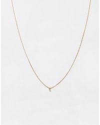 Pull&Bear - Collana Dorata Con Ciondolo Scintillante - Lyst