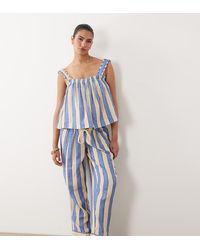 ASOS - Asos Design Maternity Delilah Under The Bump Beach Cheesecloth Trouser - Lyst