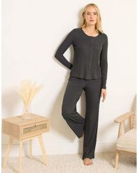 Long Tall Sally - Ribbed Wide Leg Trousers - Lyst
