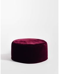 ASOS - Pillbox-hut aus samt - Lyst