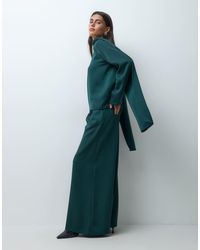 Iyal - Crepe Sateen Wide Leg Trousers Co-ord - Lyst