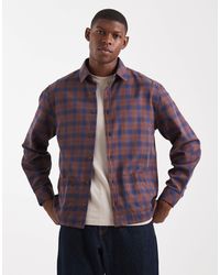 ASOS - Surchemise avec poches - marron à carreaux - Lyst