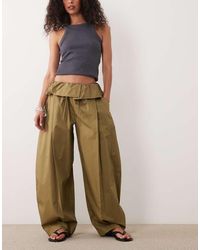 ASOS - Foldover Waist Detail Pants - Lyst