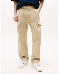 Tommy Hilfiger - Pantalones Cargo Beis Holgados Otis De -Neutro - Lyst