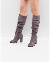 lipsy quilted boots