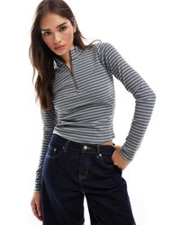 Hollister - Icon Long Sleeve Quarter Zip Top - Lyst