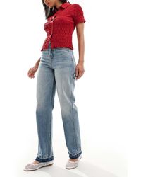 Tommy Hilfiger - Vaqueros Azul Lavado De Corte Slim, Pernera Recta Y Talle Alto Layla De - Lyst