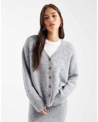 4th & Reckless - Wool Feel Longline Pocket Detail Cardigan Co-Ord - Lyst