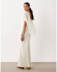 asos design corsage cape maxi dress ASOS DESIGN corsage cape maxi dress