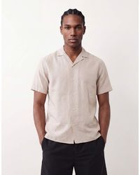 JJ Rebel - Linen Blend Short Sleeve Shirt - Lyst