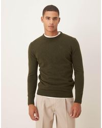 Barbour - Essential Lambswool Crew Neck Sweater - Lyst