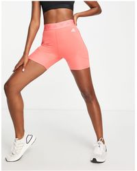 leggingshort Met 3-strepen in het Oranje Training Hyperglam Dames Kleding voor voor Shorts voor Hotpants adidas Originals Adidas 