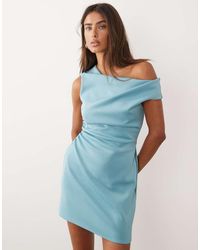 ASOS - Off Shoulder Sculpted Mini Dress - Lyst