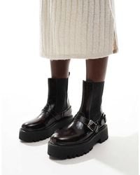schuh - Ariah Chunky Buckle Ankle Boots - Lyst