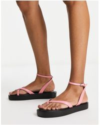 ONLY - Cross Front Sandals - Lyst