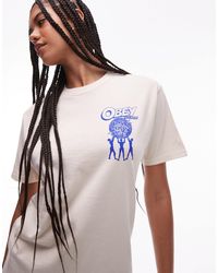 Obey - Uplift Graphic Logo T-shirt With Back Print - Lyst