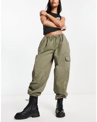 Reclaimed (vintage) - Pantalones cargo s estilo paracaidista -verde - Lyst