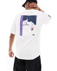 The North Face - T-shirt avec imprimé rétro au dos style snowboard - - exclusivité asos - Lyst