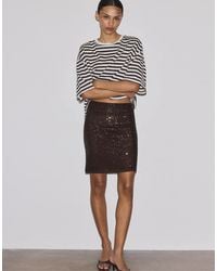 Stradivarius - Sequin Midi Skirt - Lyst