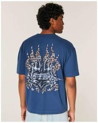 Hollister - Boxy Heavyweight No Fear Graphic Tee - Lyst