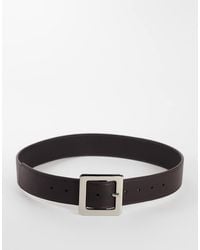 TOPSHOP - Chunky Real Leather Belt - Lyst