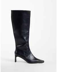 ASOS - Cedrick Chisel Toe Heeled Knee Boots - Lyst
